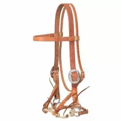 Weaver Leather Justin Dunn Draft Bit-less Bridle, Russet, 10-0297