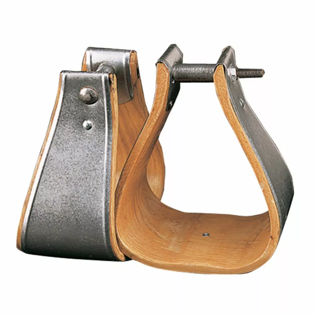 Weaver Leather Military Wooden Horse Stirrups, Bound, 30-0880-11/2 1 Weaver Leather Military Wooden Horse Stirrups, Bound, 30-0880-11/2