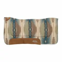 Weaver Leather All-Purpose Contoured Saddle Pad with Felt Insert and Merino Wool Fleece Bottom, 32 in. x 32 in., 35-9307-H73
