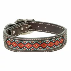 Weaver Leather Beaded Basketweave Dog Collar, 06-1902-19