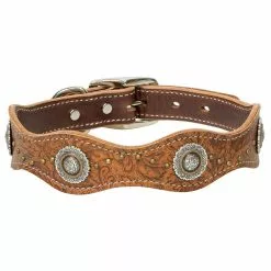 Weaver Leather Western Edge Dog Collar, Scalloped-Style